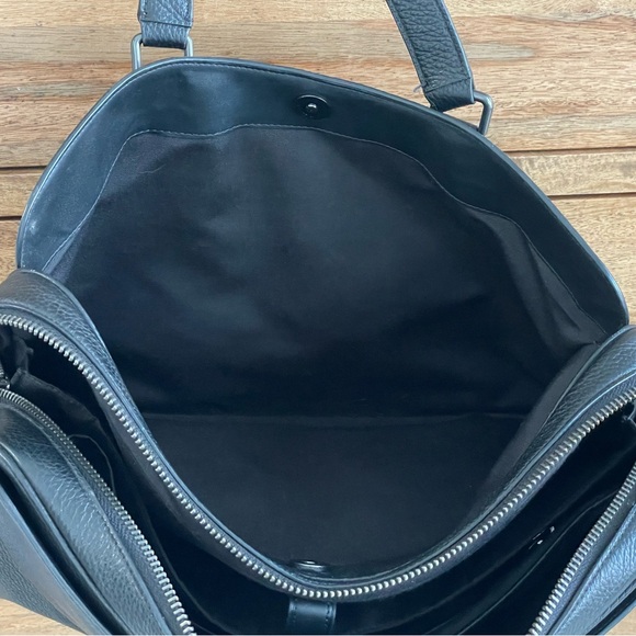 Coach Black Pebble Leather Slim Briefcase 
15.5 w x 10.5 h x 3.75 depth - Picture 9 of 13